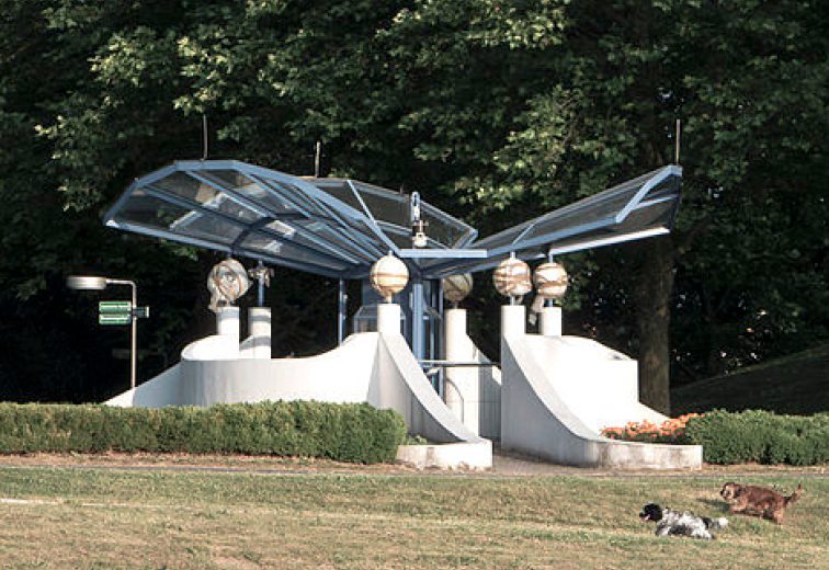 Wetterstation im Kurpark Oberlaa, Wiener Internationalen Gartenschau 1974, 1100 Wien. (Bild: Gugerell, wetter-wien.wien)