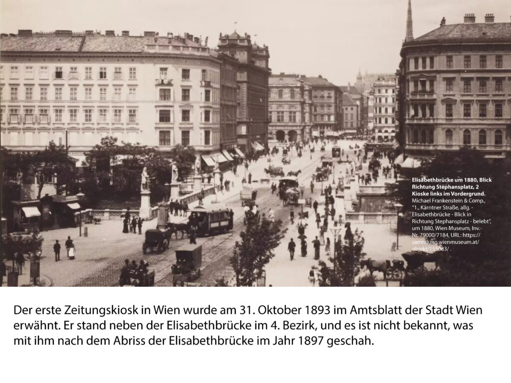 Geschichtliche Entwicklung des Zeitungskiosks in Wien